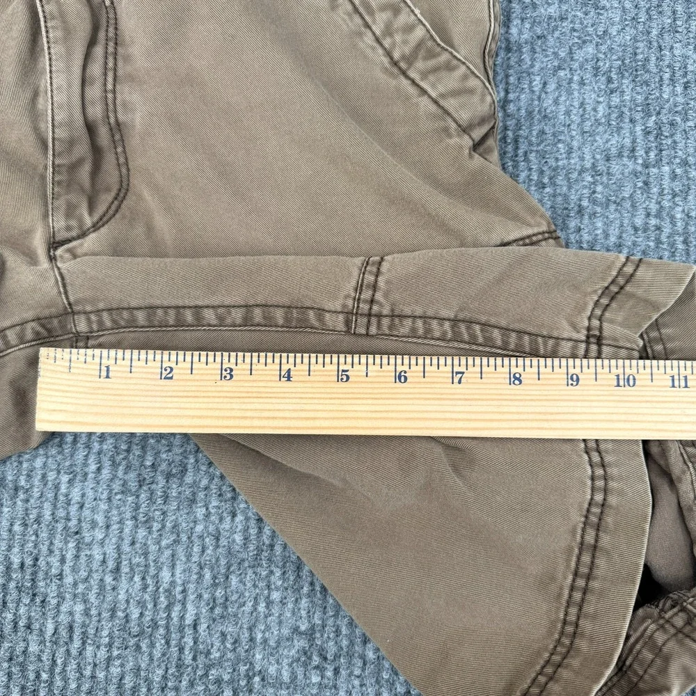 Vintage Old Navy Cargo Shorts Mens Size 28 Brown Military Heavyweight Canvas Y2K
